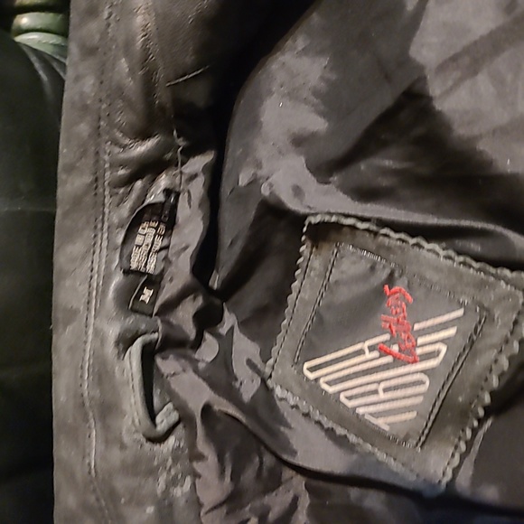 Tiboa Leathers Real Soft Black Leather Zipper Jacket Biker Style Size M - Picture 8 of 13